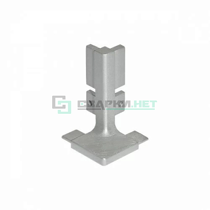 Угол 90 градусов внешний для профиля L - образного 4464, цвет серый металлик