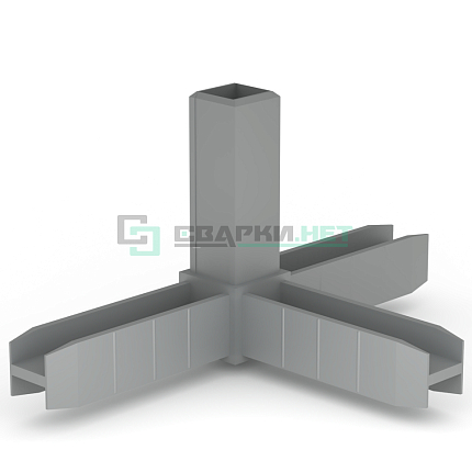 Уголок сборочный серый металлик 4d