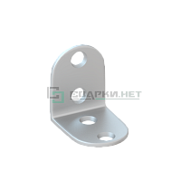 Уголок мебельный 17х25х25 мм белый цинк STARFIX - Чертеж