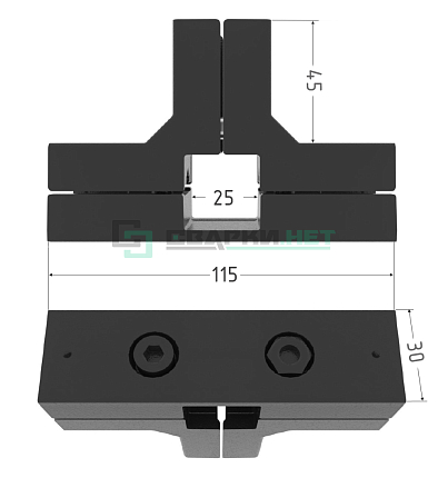 Внешний угловой соединитель 4-х и 5-и лучевой 25мм