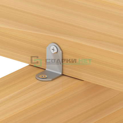 Уголок мебельный 12х19х19 мм белый цинк STARFIX