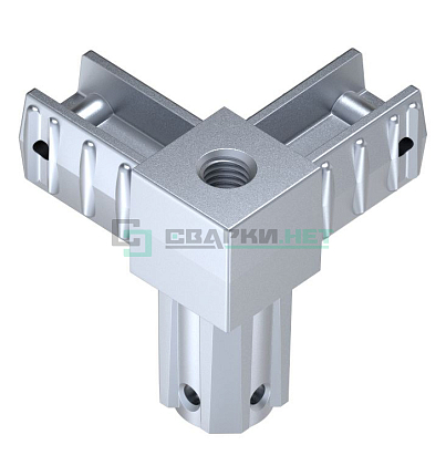 Угловой соединитель Угловой соединитель 3-х лучевой с резьбой М8  20х20х1,5 мм