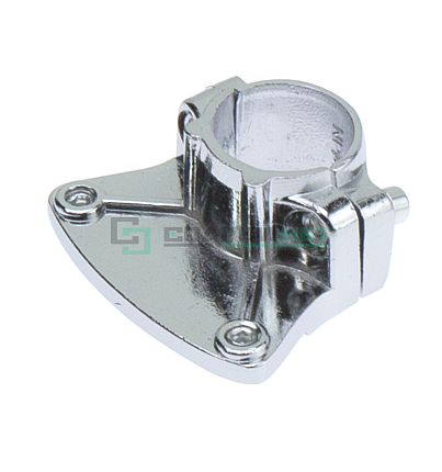 Полкодержатель односторонний, хром 25мм