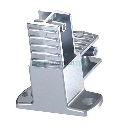 Угловой соединитель с площадкой 25х25х1,2  