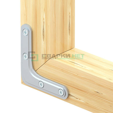 Уголок оконный 50х50x2 мм, белый цинк STARFIX