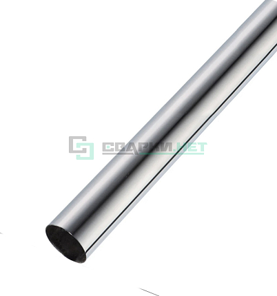 Труба офисная 25 мм ,толщина стенки 1 мм, 3 метра покрытие хром
