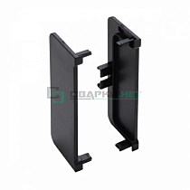 Комплект закрытых заглушек для профиля С - образного 4466, цвет чёрный металлик - Чертеж