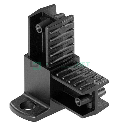 Угловой соединитель с площадкой 25х25х1,2.  