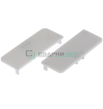Комплект закрытых заглушек для профиля С - образного 4466, цвет серый металлик