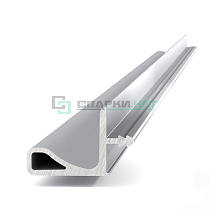 Профиль Г - образный под пропил, цвет алюминий анодированный 4200 мм  - Чертеж