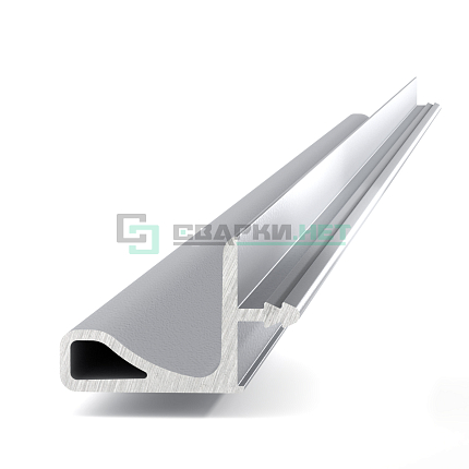 Профиль Г - образный под пропил, цвет алюминий анодированный 4200 мм 