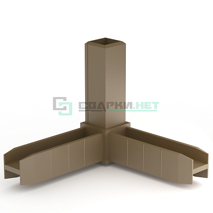 Уголок сборочный шампань 3d