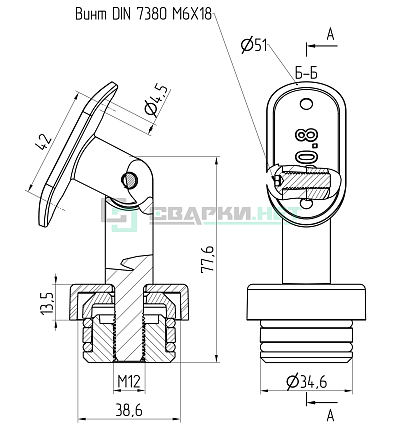Наконечник универсальный разжимной ф51х1,5  