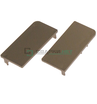 Комплект закрытых заглушек для профиля L - образного 4464, цвет шампань металлик