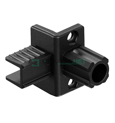 Угловой соединитель накладной с площадкой 25х25х1,2.  