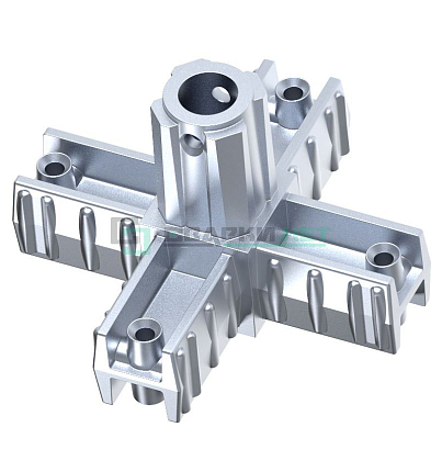 Угловой соединитель 5-тилучевой  20х20х1,5 мм