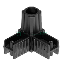 Угловой соединитель 3-х лучевой 25х25х1,2 ,